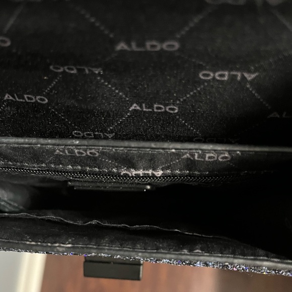 Black Sparkly Aldo Adjustable Strap Purse - Picture 10 of 10